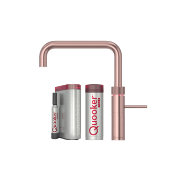 Quooker Køkkenarmatur Quooker Fusion Square med Pro3 beholder & Cube - rose kobber