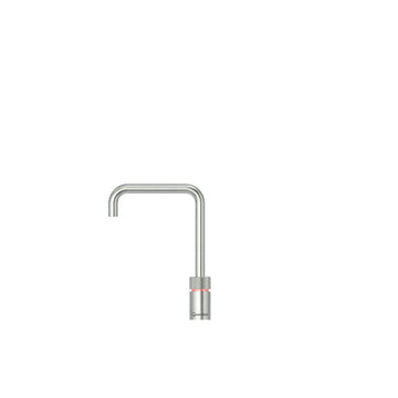 Quooker Quooker Nordic Square Single Tap med Pro3 beholder & Cube - rustfri stål
