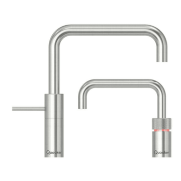 Quooker Quooker Nordic Square Twintaps - rustfri stål
