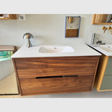 Raw by Knast Snedkermøbler RAW BY KNAST 100x48x59 CM (LxDxH) olieret valnød / 2 SKUFFER UDSTILLINGSMODEL