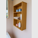 Raw by Knast Interiør Reol i egetræ med to hylder - 40x60x12cm