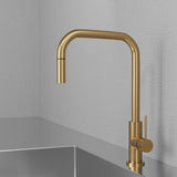 Scandtap Køkkenarmatur Scandtap Steel Accent Square køkkenarmatur - sand