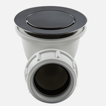 Tapwell Tapwell 22200 pop-up bundventil til badekar - brushed black chrome