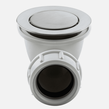 Tapwell Tapwell 22200 pop-up bundventil til badekar - brushed platinum