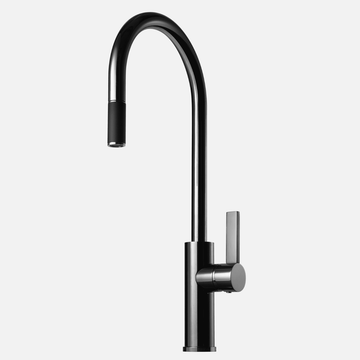 Tapwell Tapwell ARM185 køkkenarmatur m/udtræk - black chrome