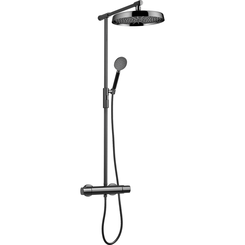 Tapwell Bruser Tapwell ARM300 komplet brusesæt med hoved- og håndbruser - black chrome