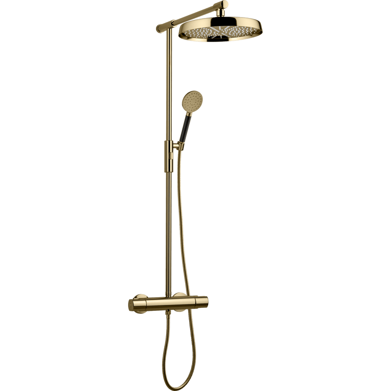 Tapwell Bruser Tapwell ARM300 komplet brusesæt med hoved- og håndbruser - honey gold