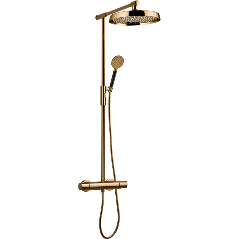Tapwell Bruser Tapwell ARM300 komplet brusesæt med hoved- og håndbruser - messing natur