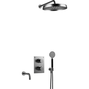 Tapwell Bruser til indbygning Tapwell ARM7368 indbygnings kar- og brusesæt - brushed black chrome