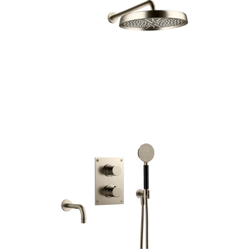 Tapwell Bruser til indbygning Tapwell ARM7368 indbygnings kar- og brusesæt - brushed platinum