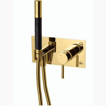 Tapwell Tapwell BOX011-364 håndbrusersæt med indbygningsbrusearmatur - honey gold