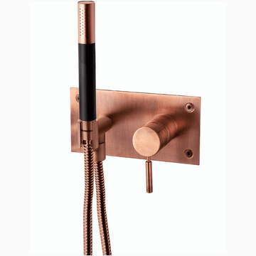 Tapwell Tapwell BOX011-364 håndbrusersæt med indbygningsbrusearmatur - kobber