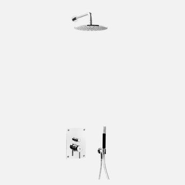 Tapwell Tapwell BOX7200 ED2 indbygningsbrus m/hoved- og håndbruser - krom