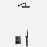 Tapwell Tapwell BOX7268 indbygningsbrusesæt, komplet m/hånd- og vægbruser ED2 - black chrome