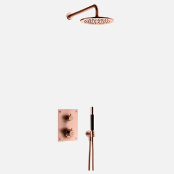 Tapwell Tapwell BOX7268 indbygningsbrusesæt, komplet m/hånd- og vægbruser ED2 - kobber