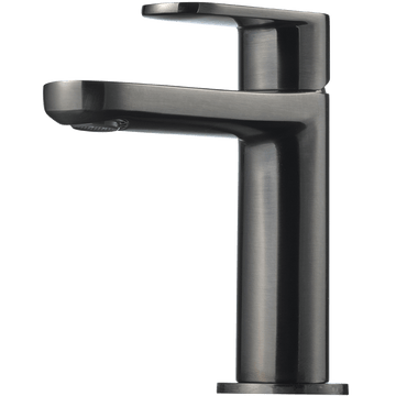 Tapwell Håndvaskarmatur Tapwell CA071 et-grebs badarmatur - brushed black chrome