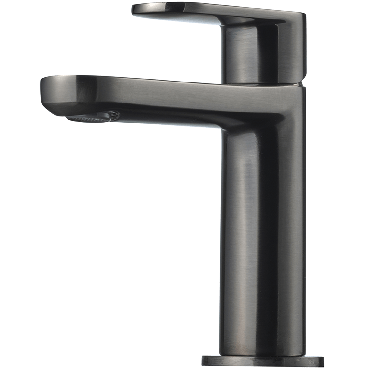 Tapwell Håndvaskarmatur Tapwell CA071 et-grebs badarmatur - brushed black chrome
