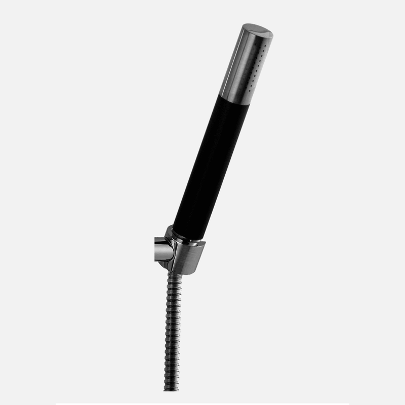 Tapwell Tapwell DSO14090 håndbruser m/sort "grip" - brushed black chrome