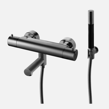 Tapwell Tapwell EVM026-150 kararmatur med håndbruser - brushed black chrome