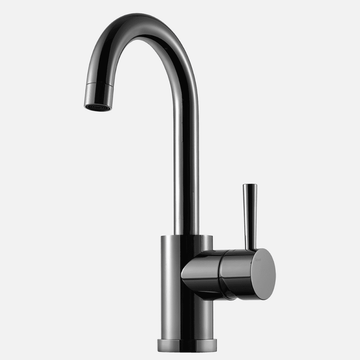 Tapwell Tapwell EVO078 et-grebs håndvaskarmatur - black chrome