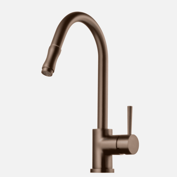 Tapwell Tapwell EVO185 et-grebs køkkenarmatur m/udtræk - bronze