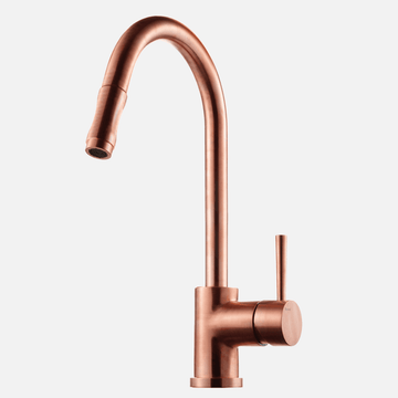 Tapwell Tapwell EVO185 et-grebs køkkenarmatur m/udtræk - kobber