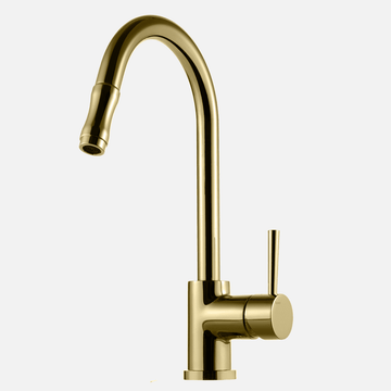 Tapwell Tapwell EVO185 et-grebs køkkenarmatur m/udtræk - messing