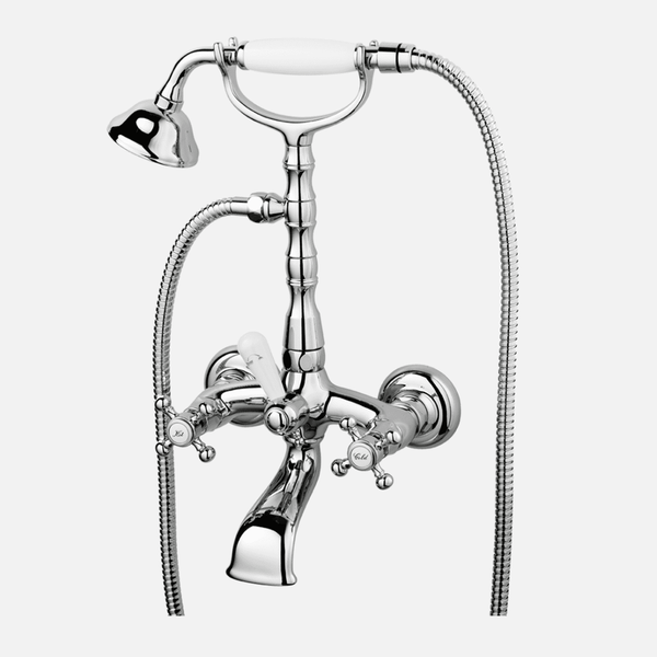 Tapwell Tapwell FBLV 023-150 badekararmatur classic m/håndbruser - krom