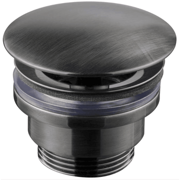 Tapwell Tapwell Pop-up bundventil med sivefunktion - brushed black chrome