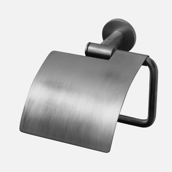 Tapwell Tapwell TA236 toiletpapirsholder m/låg - brushed black chrome