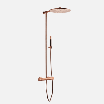 Tapwell Tapwell TVM300 komplet brusesystem med termostat batteri - kobber