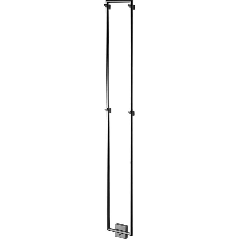 Tapwell Håndklædetørrer Tapwell TW1500-200 håndklædetørrer - 1500x200mm - black chrome