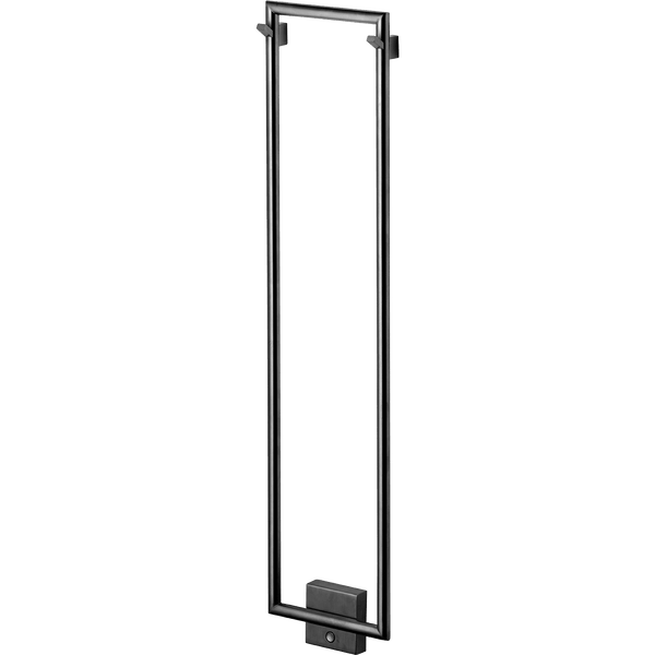Tapwell Håndklædetørrer Tapwell TW800-200 håndklædetørrer - 800x200mm - brushed black chrome