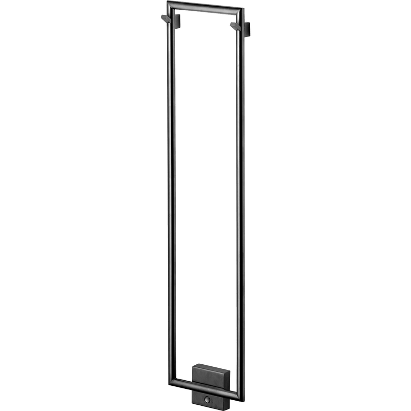 Tapwell Håndklædetørrer Tapwell TW800-200 håndklædetørrer - 800x200mm - brushed black chrome