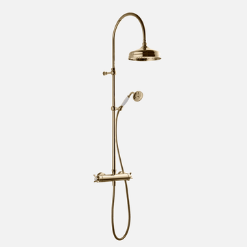 Tapwell Bruser Tapwell XCOL7269-150 komplet classic brusesystem - messing natur