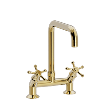 Toni Copenhagen Håndvaskarmatur Christiansborg armatur 45 grader m. U200 tud - messing