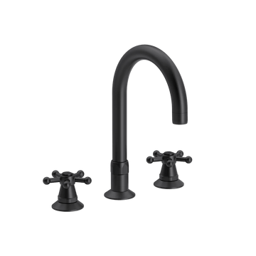 Toni Copenhagen Håndvaskarmatur Christiansborg armatur m. Ø150 tud - Satin Black