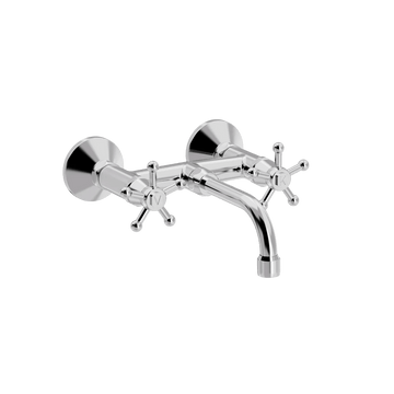 Toni Copenhagen Håndvaskarmatur Christiansborg vægarmatur m. V150 mm. fast tud - krom