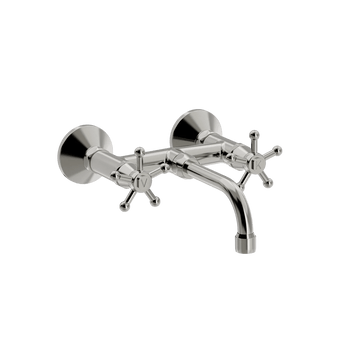 Toni Copenhagen Håndvaskarmatur Christiansborg vægarmatur m. V150 mm. fast tud - nikkel