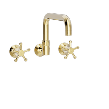 Toni Copenhagen Håndvaskarmatur Indbygningsarmatur til køkkenvask med L200mm tud - messing