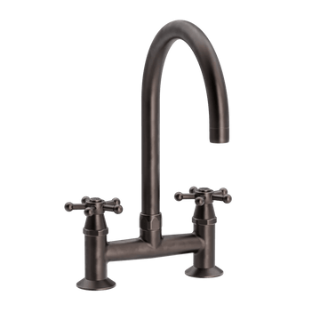 Toni Copenhagen Håndvaskarmatur Toni Copenhagen Christiansborg armatur m. Ø200 tud - bruneret messing