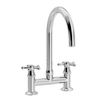 Toni Copenhagen Håndvaskarmatur Toni Copenhagen Christiansborg armatur m. Ø200 tud - krom