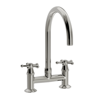 Toni Copenhagen Håndvaskarmatur Toni Copenhagen Christiansborg armatur m. Ø200 tud - nikkel