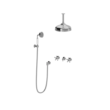 Toni Copenhagen Bruser til indbygning Toni Copenhagen Christiansborg brusearmatur til indbygning med hovedbrus Ø220 - krom