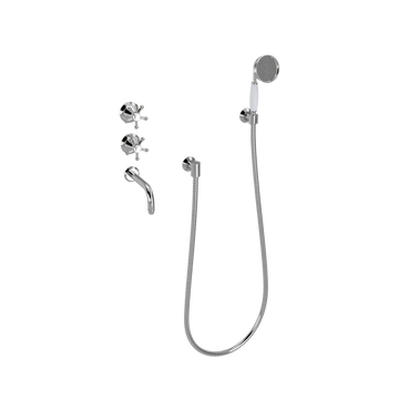 Toni Copenhagen Bruser til indbygning Toni Copenhagen Christiansborg termostatisk brusearmatur til indbygning med kartud - krom