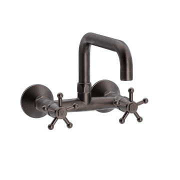 Toni Copenhagen Håndvaskarmatur Toni Copenhagen Christiansborg vægarmatur m. svingtud L200mm - bruneret messing