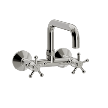 Toni Copenhagen Håndvaskarmatur Toni Copenhagen Christiansborg vægarmatur m. svingtud L200mm - nikkel