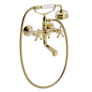 Toni Copenhagen Kararmatur Toni Copenhagen Christiansborg væghængt kar/brusearmatur - messing