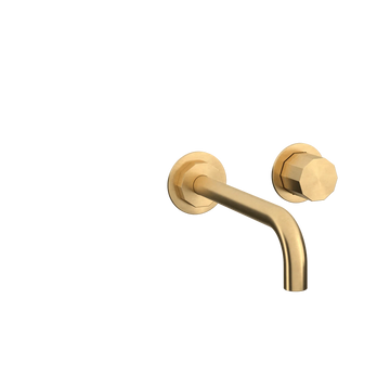 Toni Copenhagen Håndvaskarmatur til indbygning Toni Copenhagen Déca 1-grebs indbygningsarmatur m. 200mm-tud - børstet messing