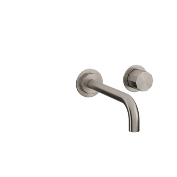 Toni Copenhagen Håndvaskarmatur til indbygning Toni Copenhagen Déca 1-grebs indbygningsarmatur m. 200mm-tud - børstet nikkel